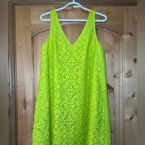 Lilly Pulitzer Anamaria Dress Medium Lime Ricky